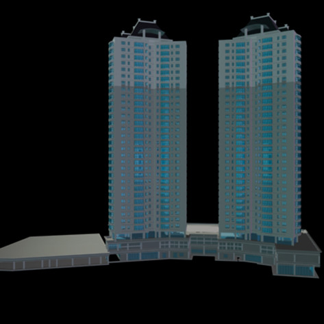 Renders from virtual architectural models held in the Tongji Library