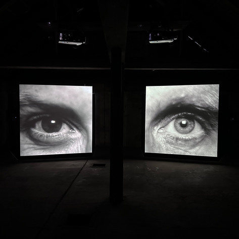 Killer Eyes installed at the Farm & Distillery Space for Contemporary Art, Berlin