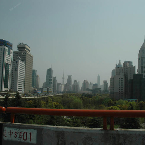 Shanghai from the elevated highway