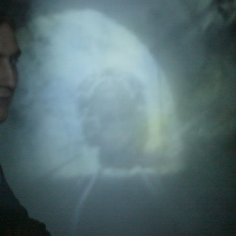 Standing with the train